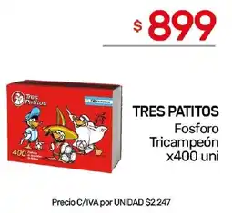 Nini Mayorista Tres patitos fosforo tricampeón oferta