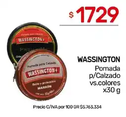 Nini Mayorista Wassington pomada p/calzado vs.colores oferta