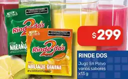 Nini Mayorista Rinde dos jugo en polvo varios sabores oferta