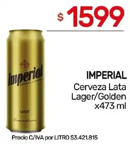 Nini Mayorista Imperial cerveza lata lager/golden oferta