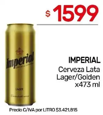 Nini Mayorista Imperial cerveza lata lager/golden oferta