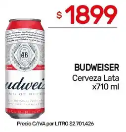 Nini Mayorista Budweiser cerveza lata oferta