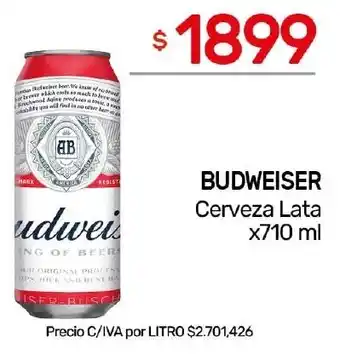 Nini Mayorista Budweiser cerveza lata oferta