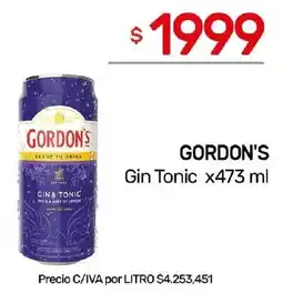 Nini Mayorista Gordon's gin tonic oferta