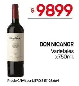 Nini Mayorista Don nicanor varietales oferta