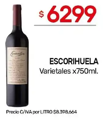 Nini Mayorista Escorihuela varietales oferta