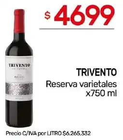Nini Mayorista Trivento reserva varietales oferta