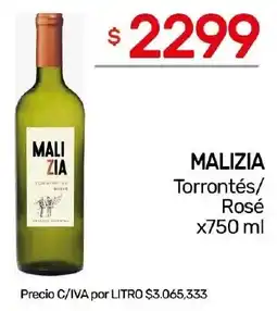 Nini Mayorista Malizia torrontés/ rosé oferta