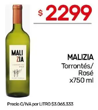 Nini Mayorista Malizia torrontés/ rosé oferta