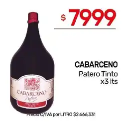 Nini Mayorista Cabarceno patero tinto oferta
