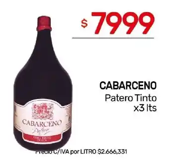 Nini Mayorista Cabarceno patero tinto oferta