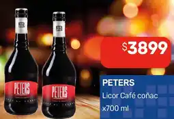 Nini Mayorista Peters licor café coñac oferta