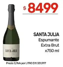 Nini Mayorista Santa julia espumante extra brut oferta