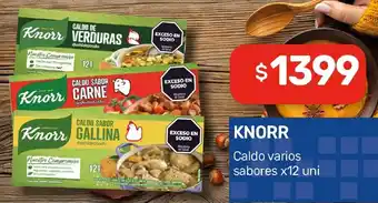 Nini Mayorista Knorr caldo varios sabores oferta