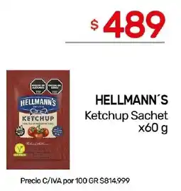 Nini Mayorista Hellmann's ketchup sachet oferta