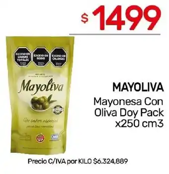 Nini Mayorista Mayoliva mayonesa con oliva doy pack oferta