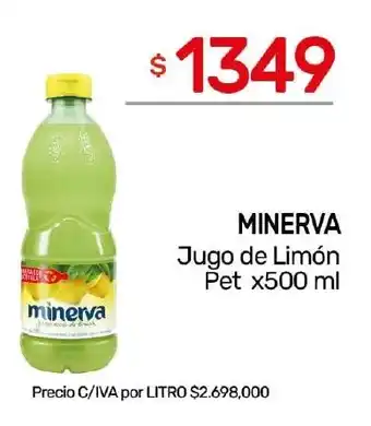 Nini Mayorista Minerva jugo de limón pet oferta