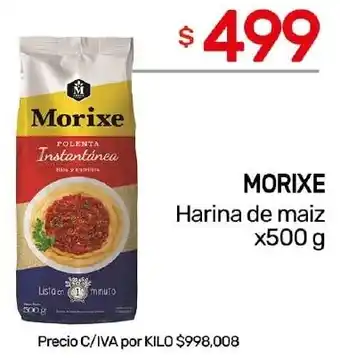 Nini Mayorista Morixe harina de maiz oferta
