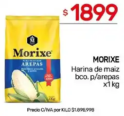 Nini Mayorista Morixe harina de maiz bco. p/arepas oferta