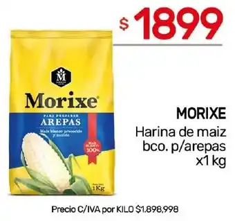 Nini Mayorista Morixe harina de maiz bco. p/arepas oferta