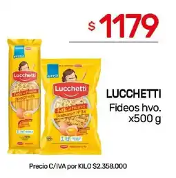Nini Mayorista Lucchetti fideos hvo. oferta