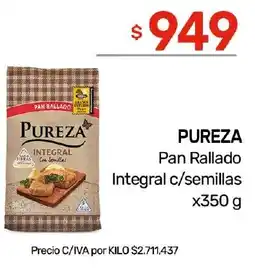 Nini Mayorista Pureza pan rallado integral c/semillas oferta