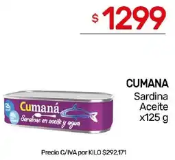 Nini Mayorista Cumana sardina aceite oferta