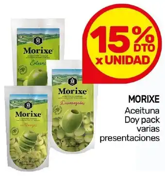 Nini Mayorista Morixe aceituna doy pack varias presentaciones oferta