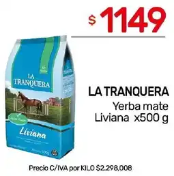 Nini Mayorista La tranquera yerba mate liviana oferta