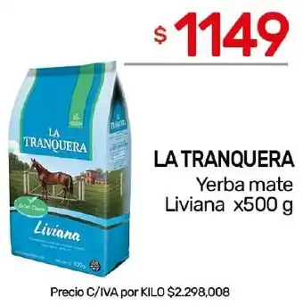Nini Mayorista La tranquera yerba mate liviana oferta