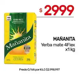 Nini Mayorista Mañanita yerba mate 4flex oferta