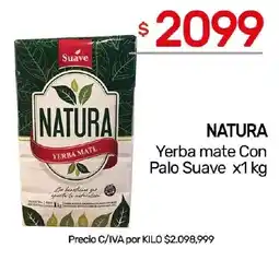 Nini Mayorista Natura yerba mate con palo suave oferta