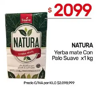 Nini Mayorista Natura yerba mate con palo suave oferta