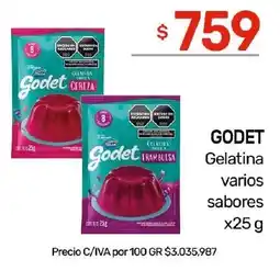 Nini Mayorista Godet gelatina varios sabores oferta