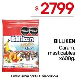 Nini Mayorista Billiken caram. masticables oferta