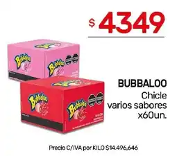 Nini Mayorista Bubbaloo chicle varios sabores oferta