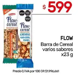 Nini Mayorista Flow barra de cereal varios sabores oferta
