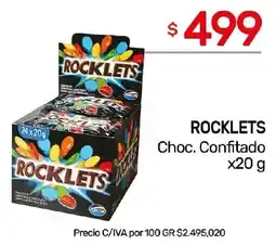 Nini Mayorista Rocklets choc. confitado oferta