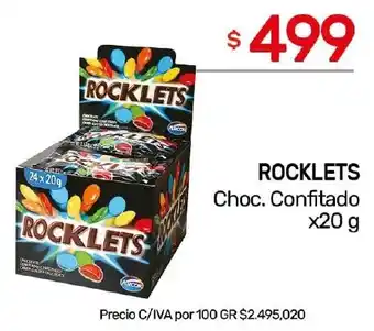 Nini Mayorista Rocklets choc. confitado oferta
