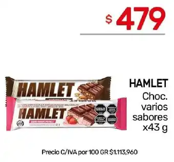 Nini Mayorista Hamlet choc. varios sabores oferta