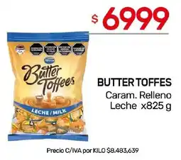 Nini Mayorista Butter toffes caram. relleno leche oferta