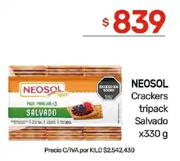 Nini Mayorista Neosol crackers tripack salvado oferta