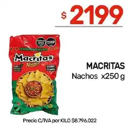 Nini Mayorista Macritas nachos oferta