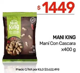 Nini Mayorista Mani king maní con cascara oferta