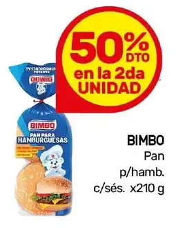Nini Mayorista Bimbo pan p/hamb. c/sés. oferta