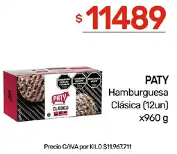Nini Mayorista Paty hamburguesa clásica oferta