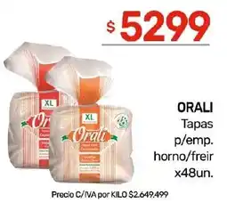 Nini Mayorista Orali tapas p/emp. horno/freir oferta