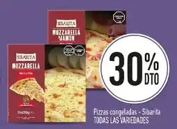 Nini Mayorista Sibarita pizzas congeladas -todas las variedades oferta