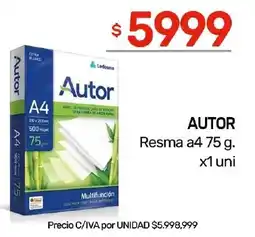 Nini Mayorista Autor resma a4 oferta