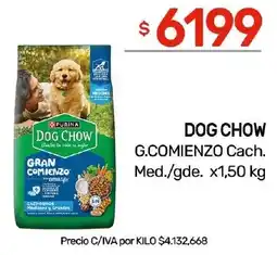 Nini Mayorista Purina dog chow g.comienzo cach. med./gde. oferta